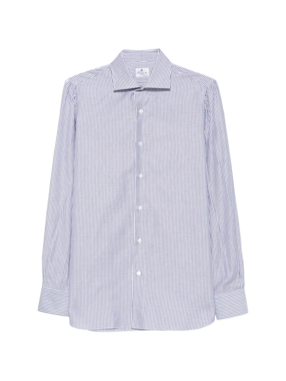 Finamore 1925 Napoli striped cotton shirt Wit