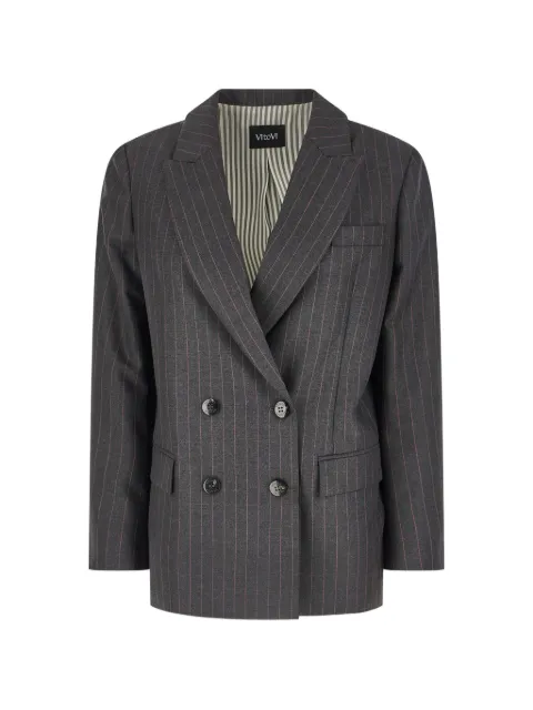VITOVI pinstripe double-breasted blazer