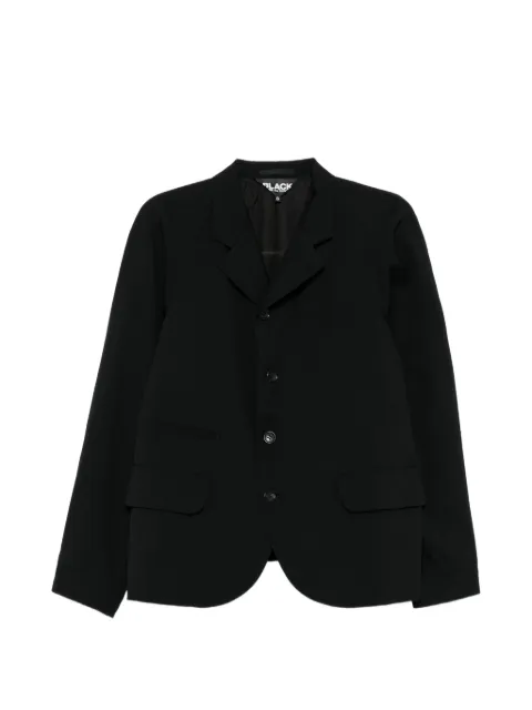 Black Comme Des Garçons wool single-breasted blazer