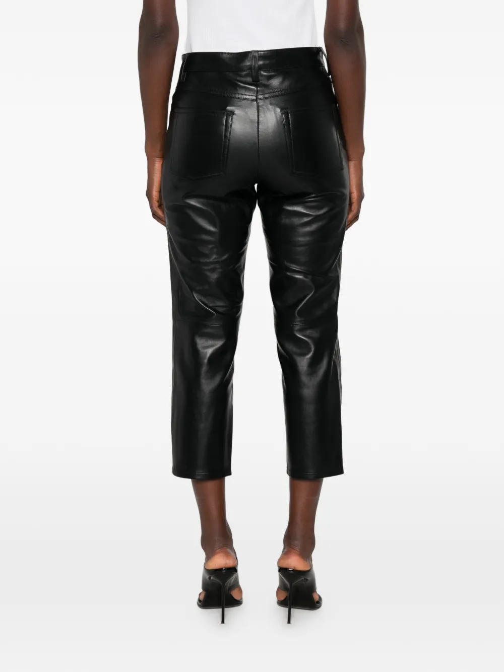 IRO Cropped broek Zwart