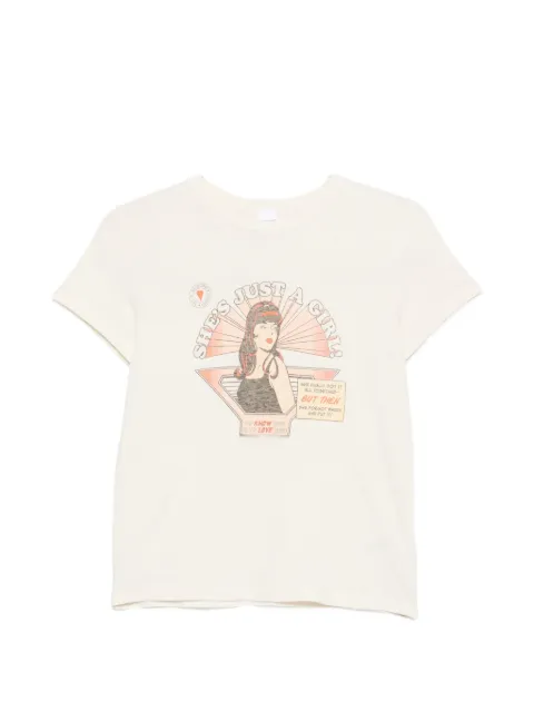 RE/DONE Just a Girl graphic-print T-shirt