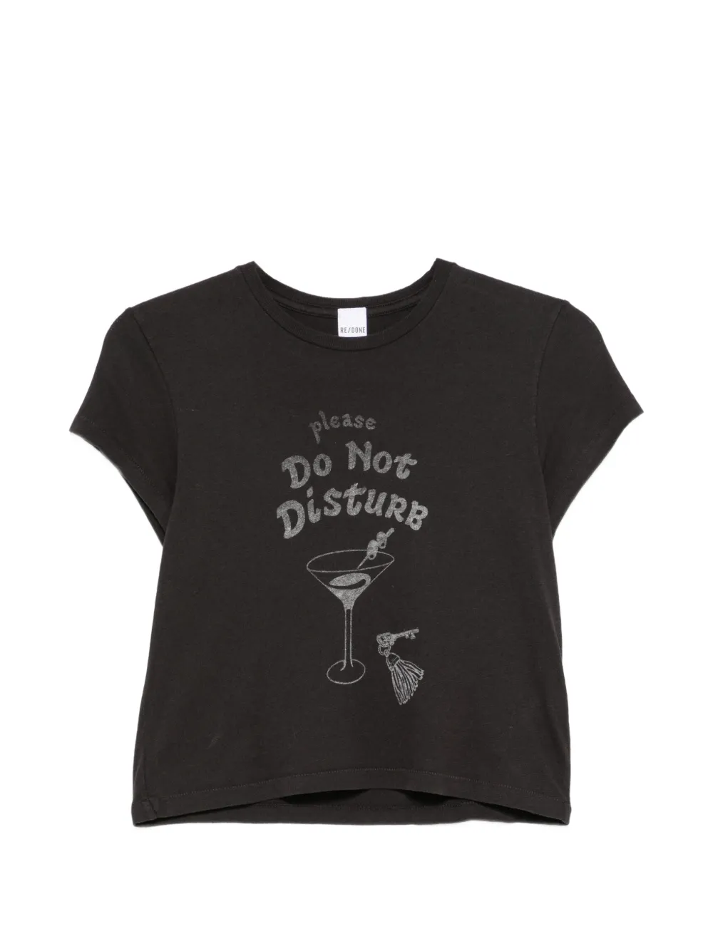 RE/DONE 50's boxy graphic-print T-shirt - Noir RE/DONE 50's boxy graphic-print T-shirt - Noir