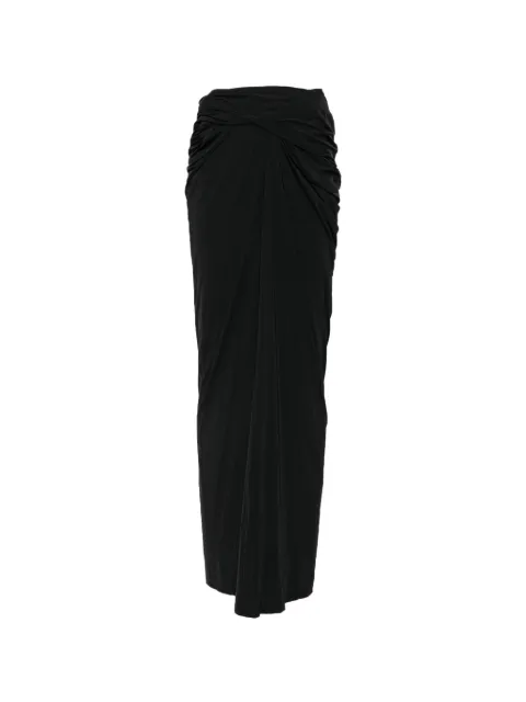 ENTIRE STUDIOS Interlock ruched draped maxi skirt