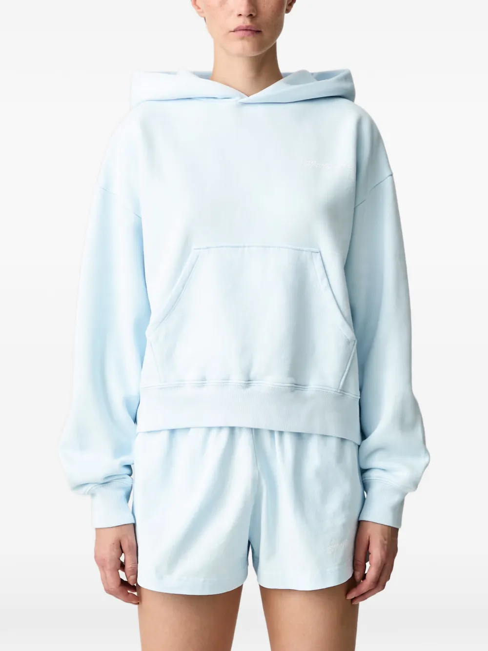 Sporty & Rich International cotton hoodie - Blue