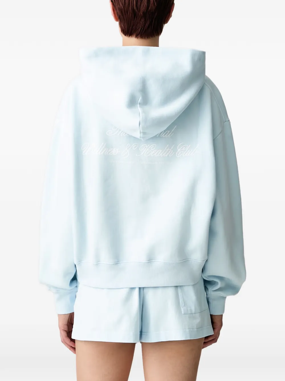 Sporty & Rich International katoenen hoodie Blauw