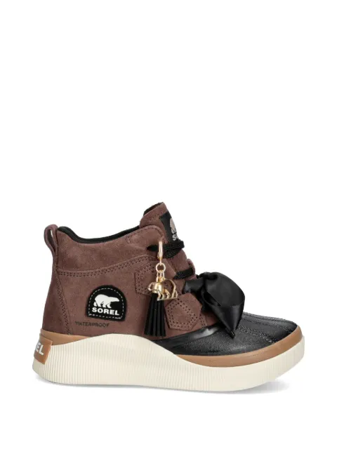 SOREL bow-detail panelled ankle boots