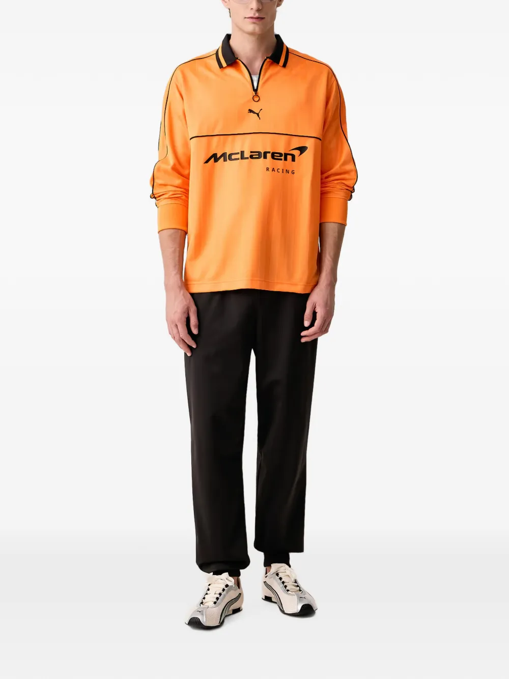 PUMA McLaren Racing T-shirt met kwartrits Oranje