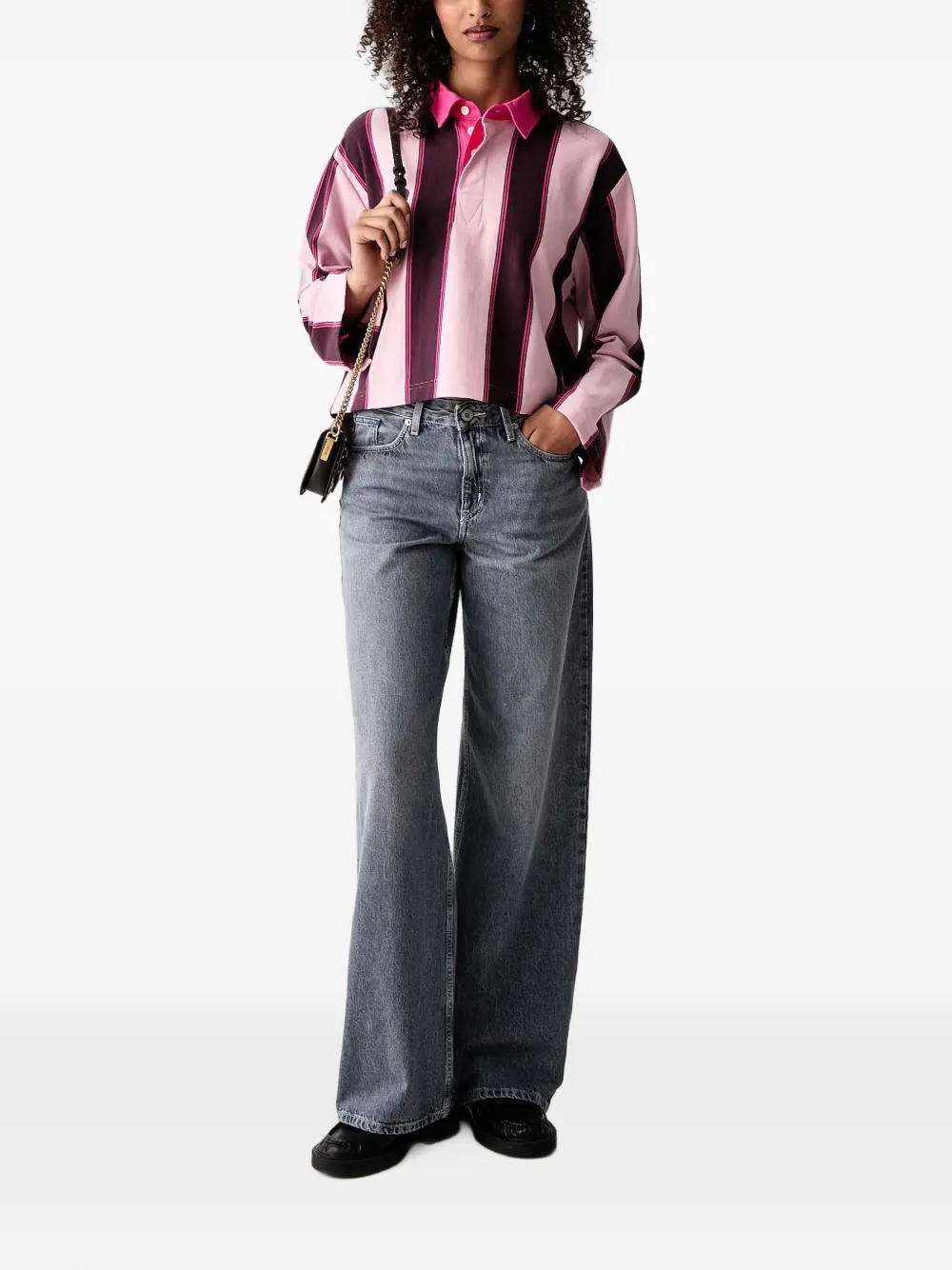 Vans Becky Rugby poloshirt Roze
