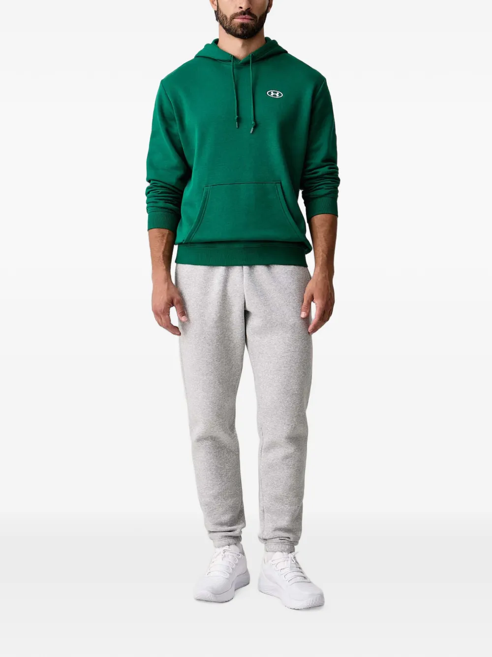 Under Armour UA Icon logo-embroidered drawstring track pants Grijs