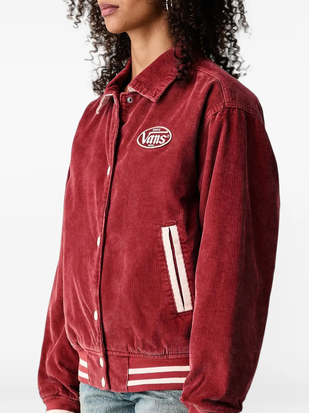 Vans Milliken varsity jacket Rood