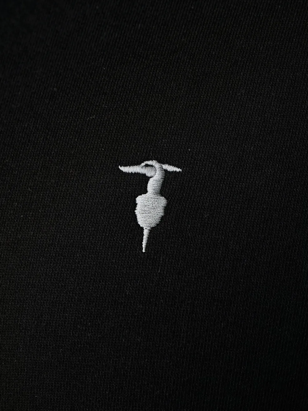 Trussardi Hoodie met geborduurd logo Zwart