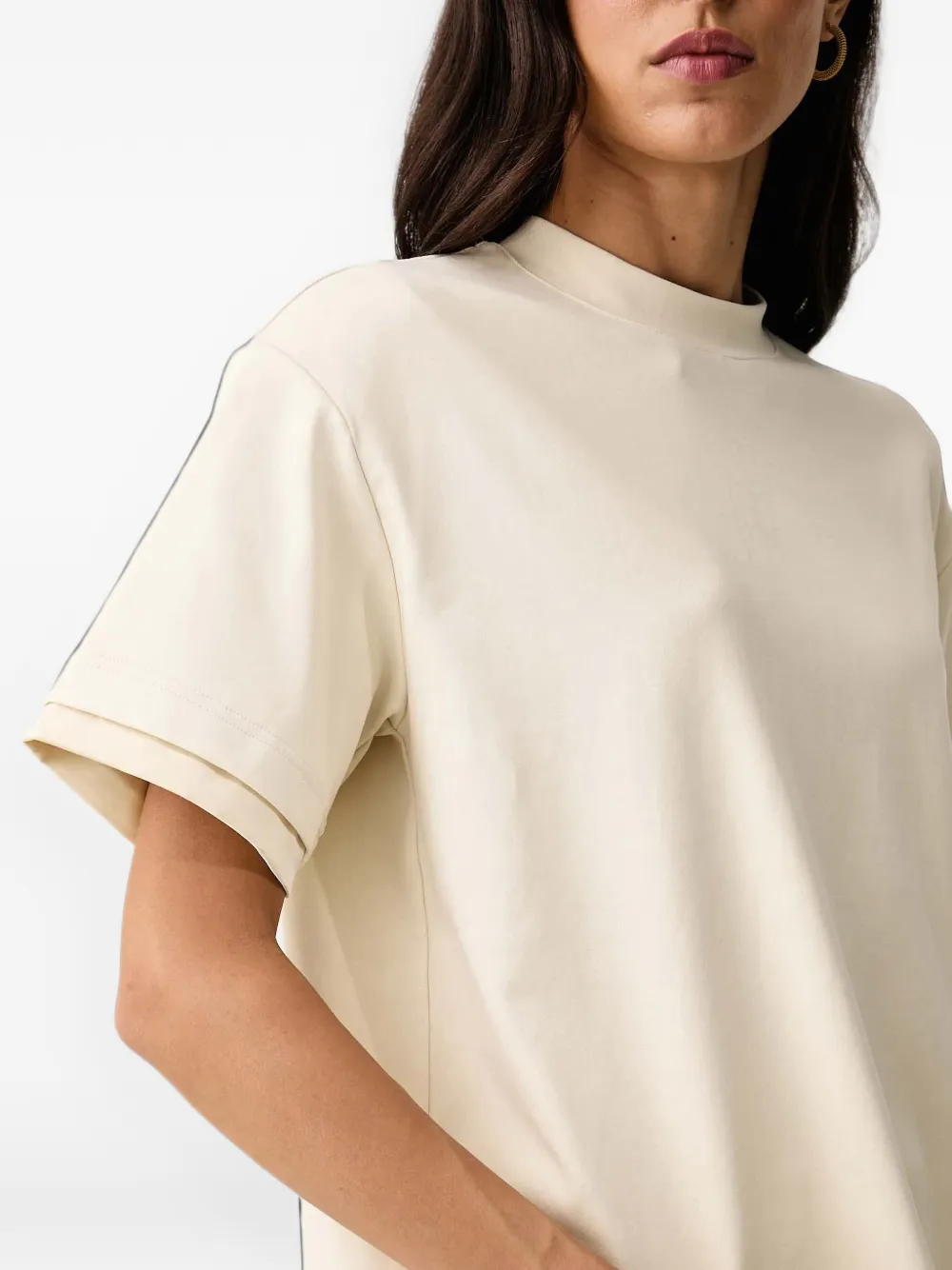 Silvian Heach layered-sleeve T-shirt Wit