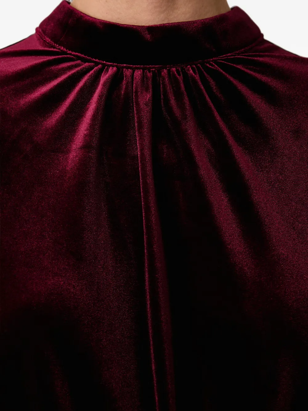 Silvian Heach Midi-jurk met pofmouwen Rood