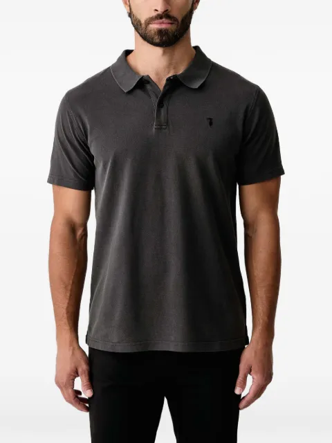 Trussardi logo-embroidered piqué Polo shirt