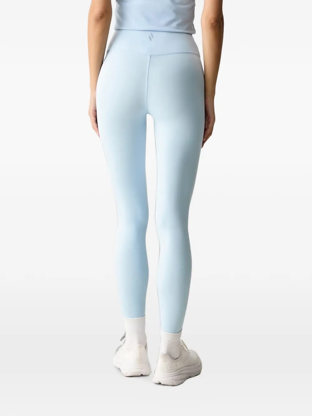 Skechers Goflex broek met hoge taille en logo-print Blauw