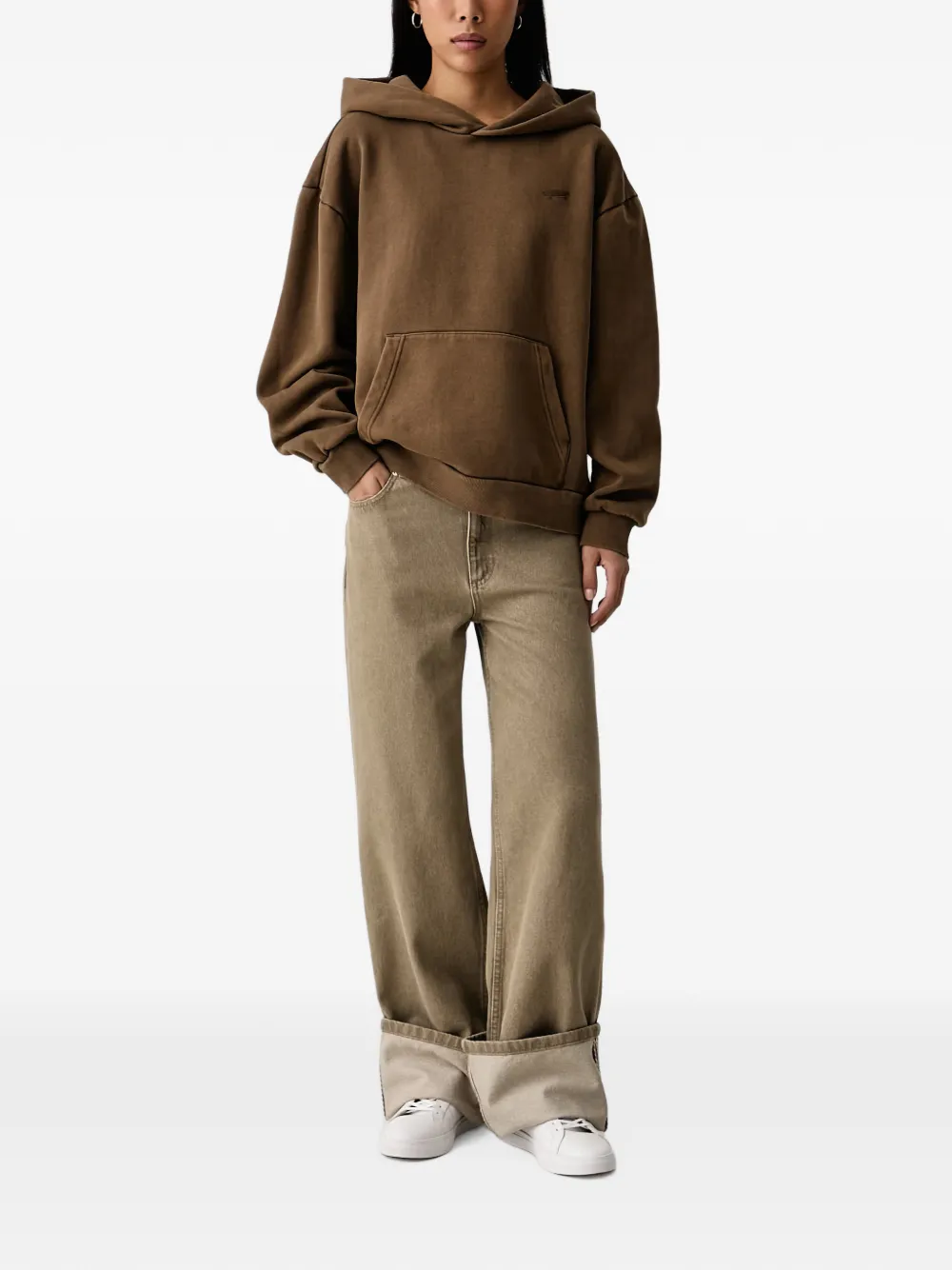 Vans Salton hoodie met geborduurd logo Bruin