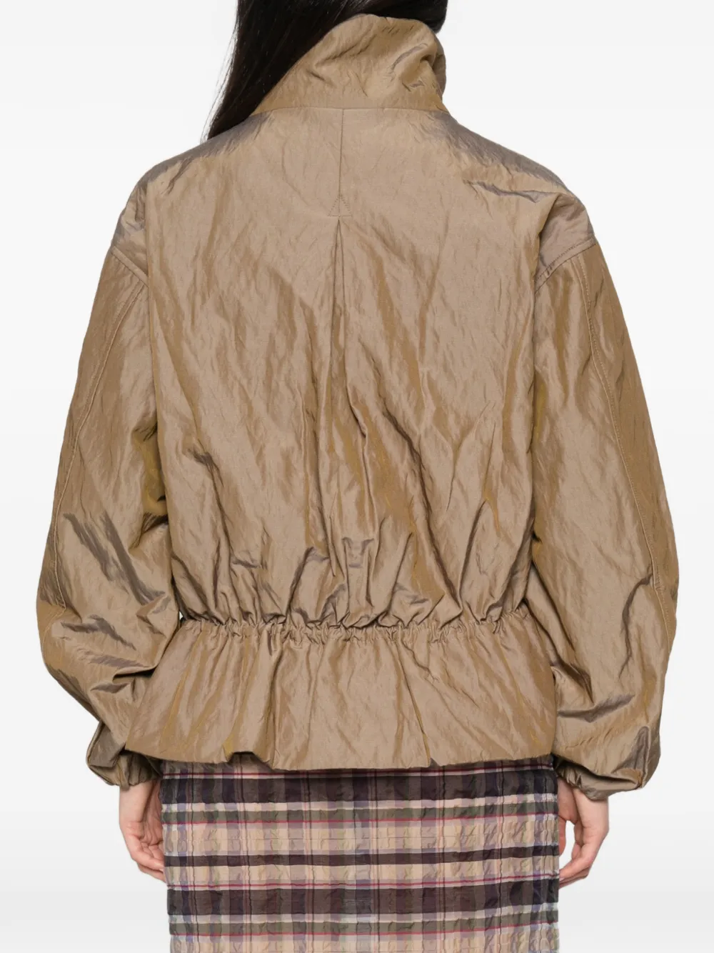 Paloma Wool Lorde jack met hoge hals en ruches Groen
