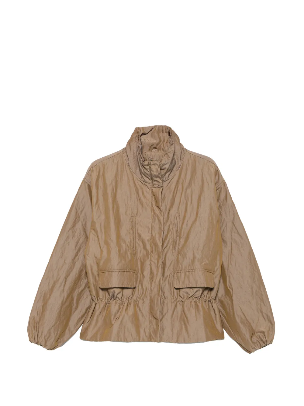 Paloma Wool Lorde jack met hoge hals en ruches Groen