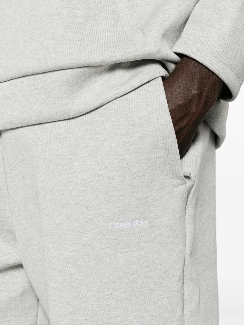 Calvin Klein Trainingsbroek met logoprint Grijs