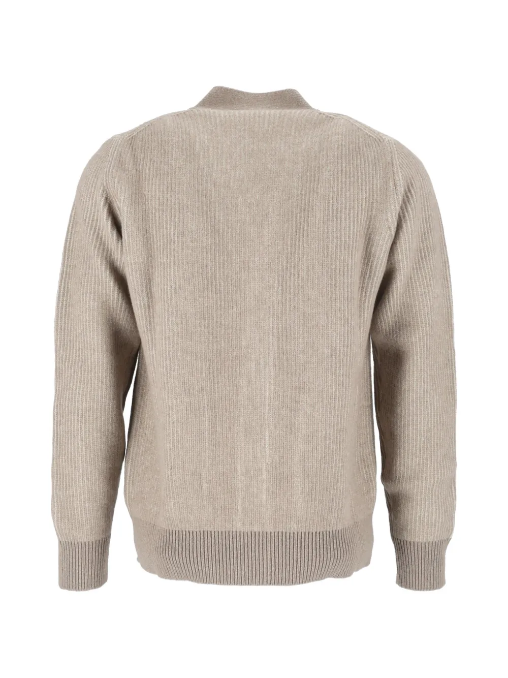 Filippo De Laurentiis ribbed-knit button-up cardigan Beige