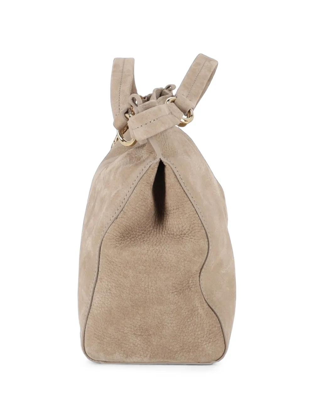 Orciani Medium Virgo Nabucco leren shopper Beige