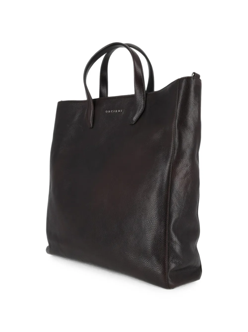 Orciani Work Lagoon leren shopper Bruin