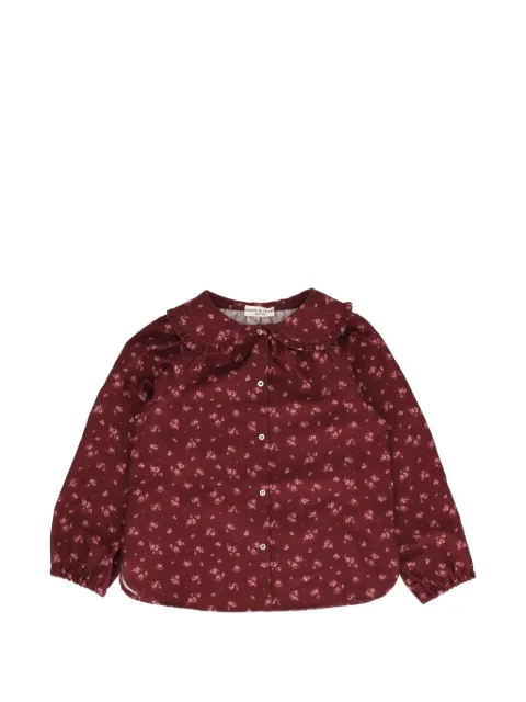 BABE & TESS floral-print ruffled blouse