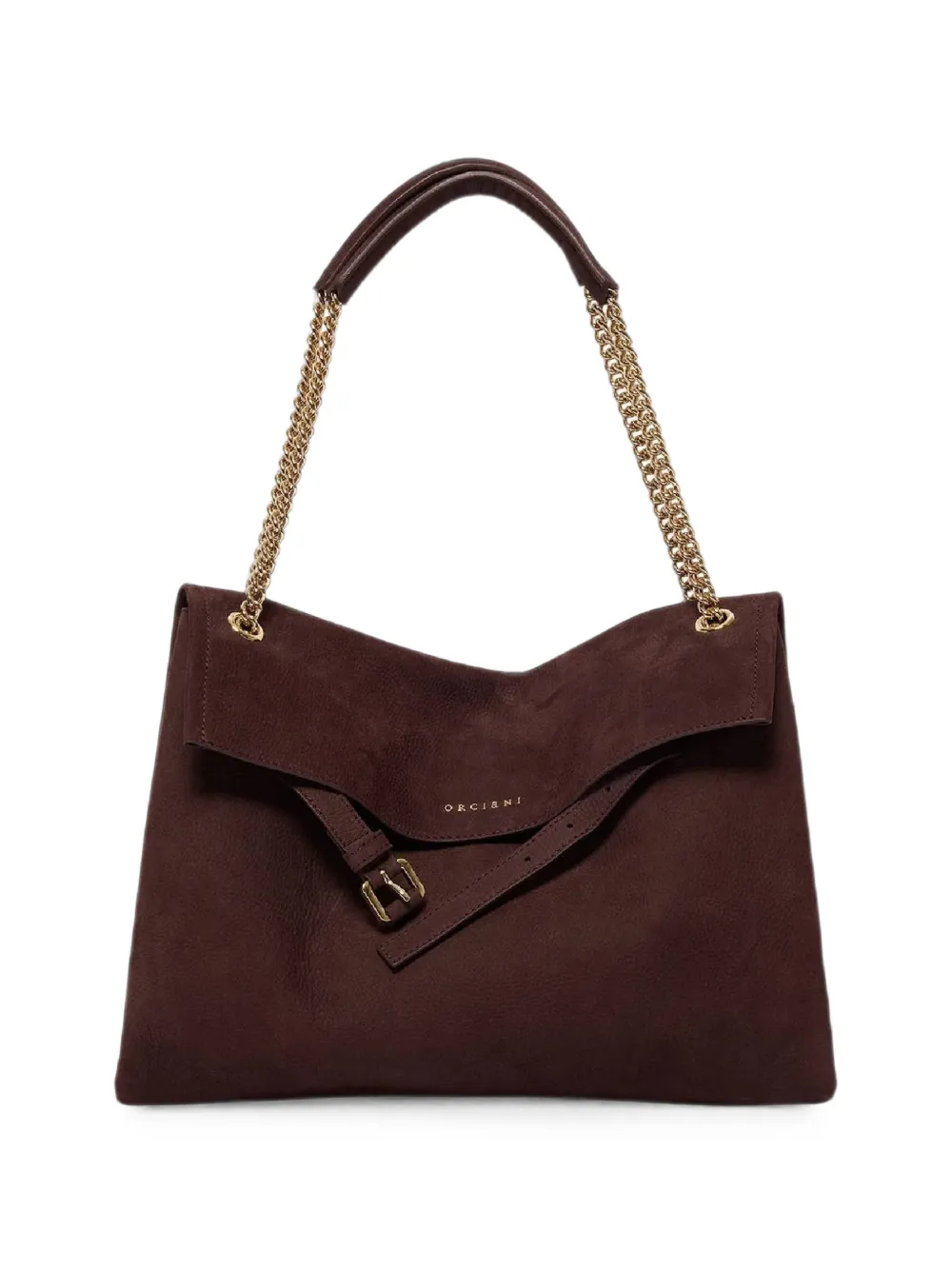 Orciani Midi Venus Nabucco Shoulder Bag In Brown