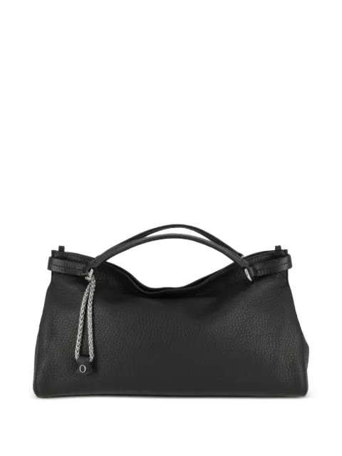 Orciani Midi Virgo Soft grained leather tote bag