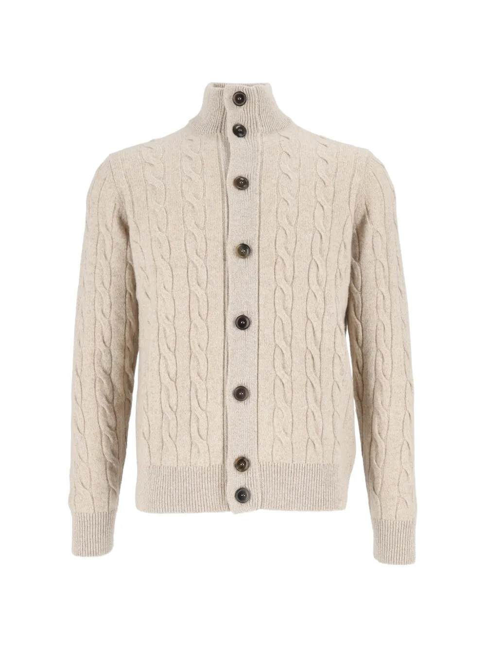 Filippo De Laurentiis cable-knit button-up cardigan - Neutrals