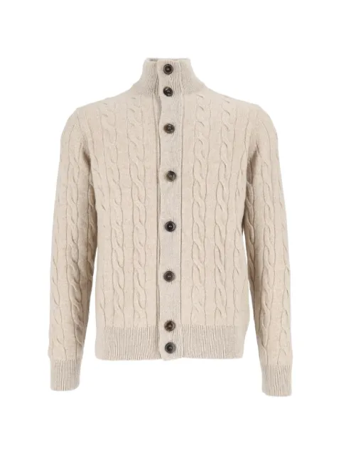 Filippo De Laurentiis cable-knit button-up cardigan