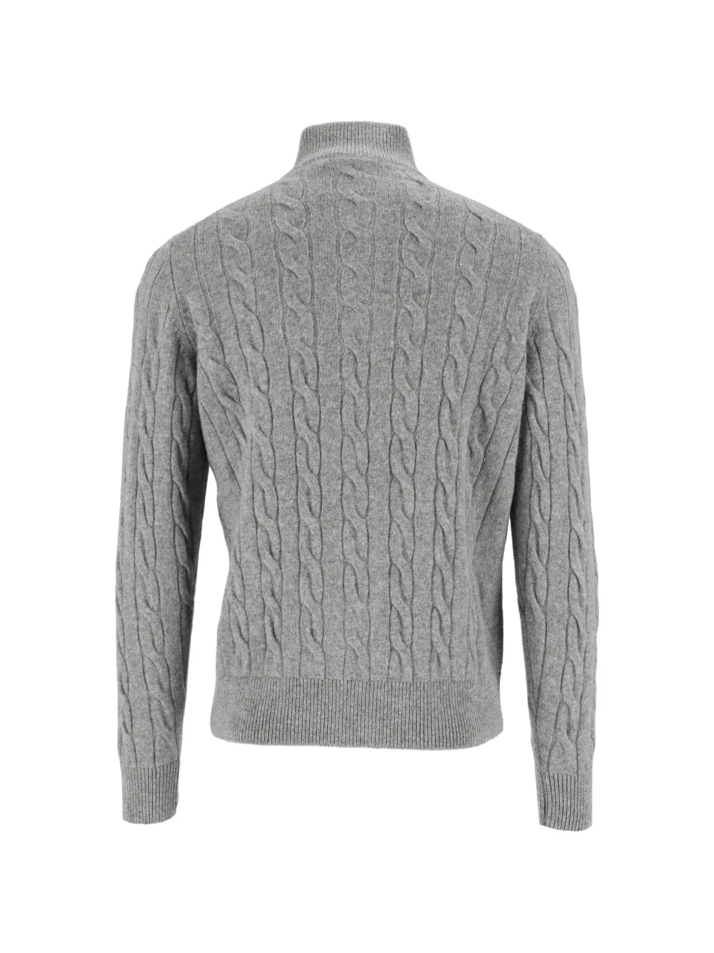 Filippo De Laurentiis cable-knit button-up cardigan Grijs