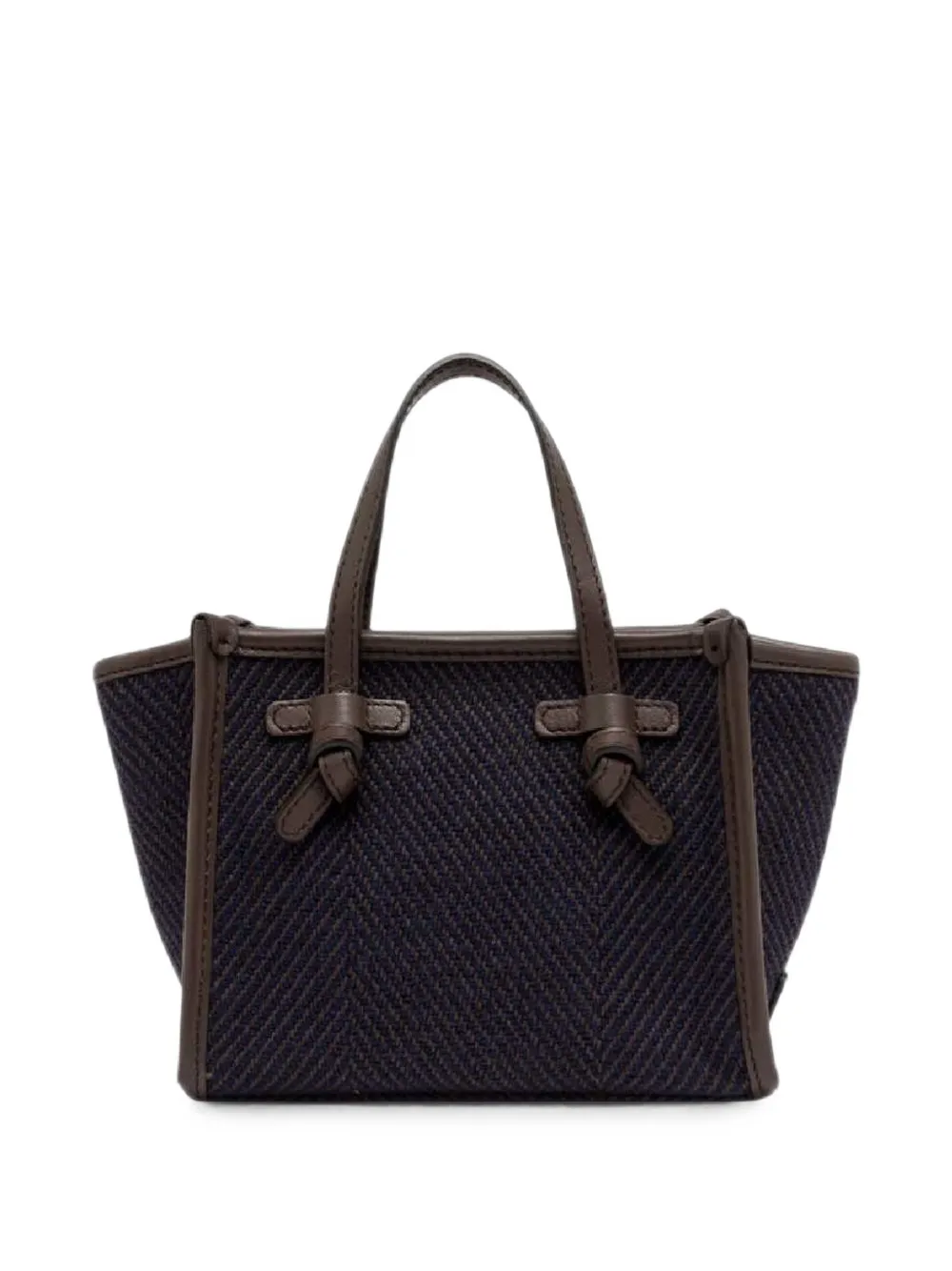 GIANNI CHIARINI mini Miss Marcella chevron-knit shoulder bag