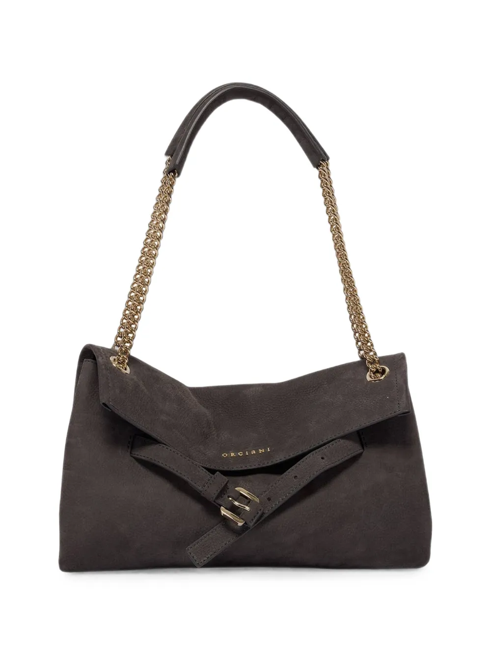 Orciani Small Venus Nabucco Buckle-detail Shoulder Bag In Grey