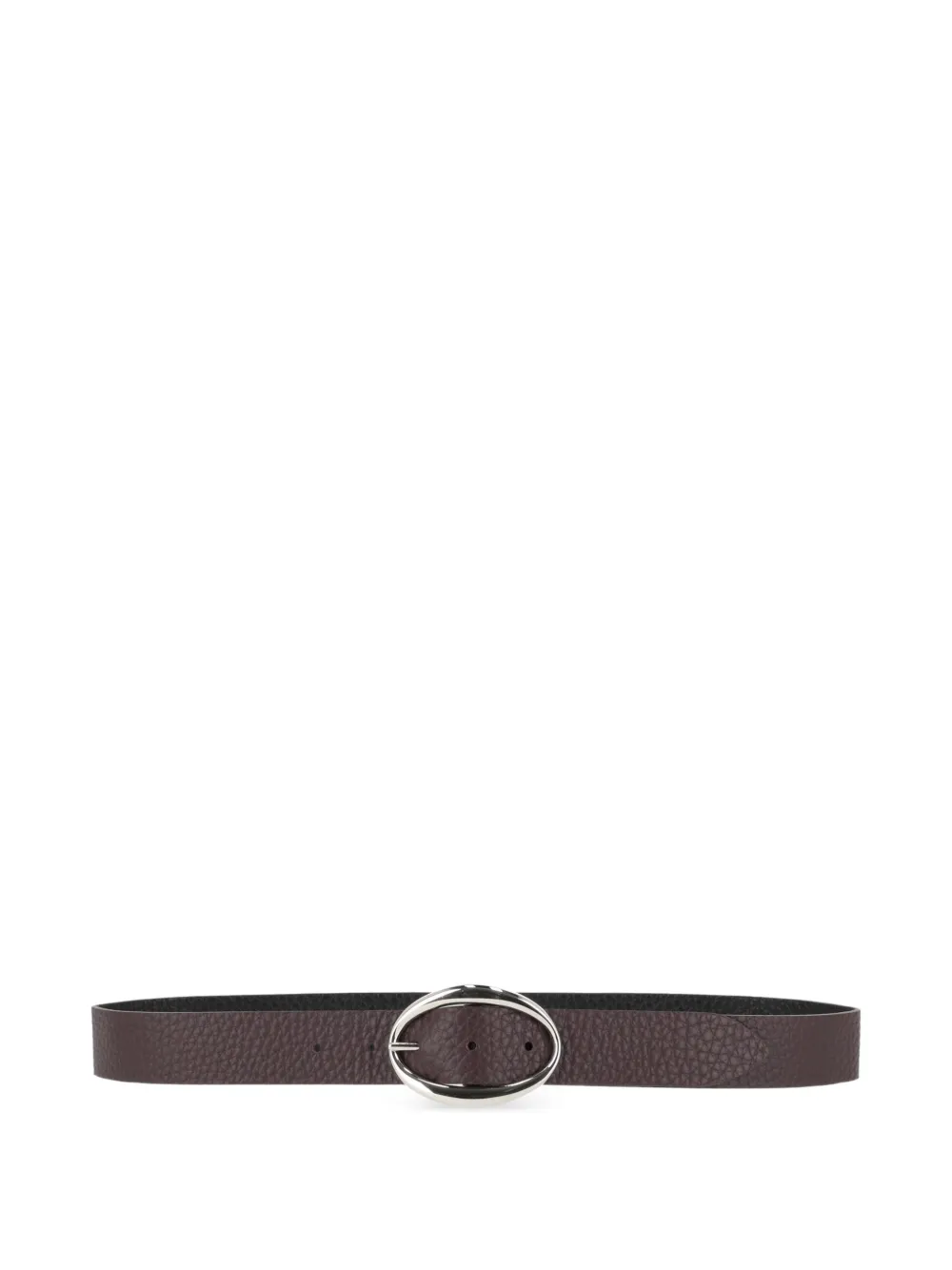 Orciani leather reversible belt - Braun