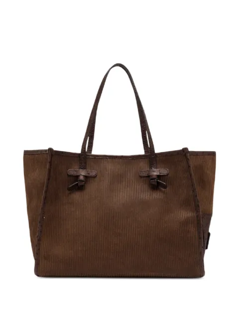 GIANNI CHIARINI medium Marcella leather-trim tote bag