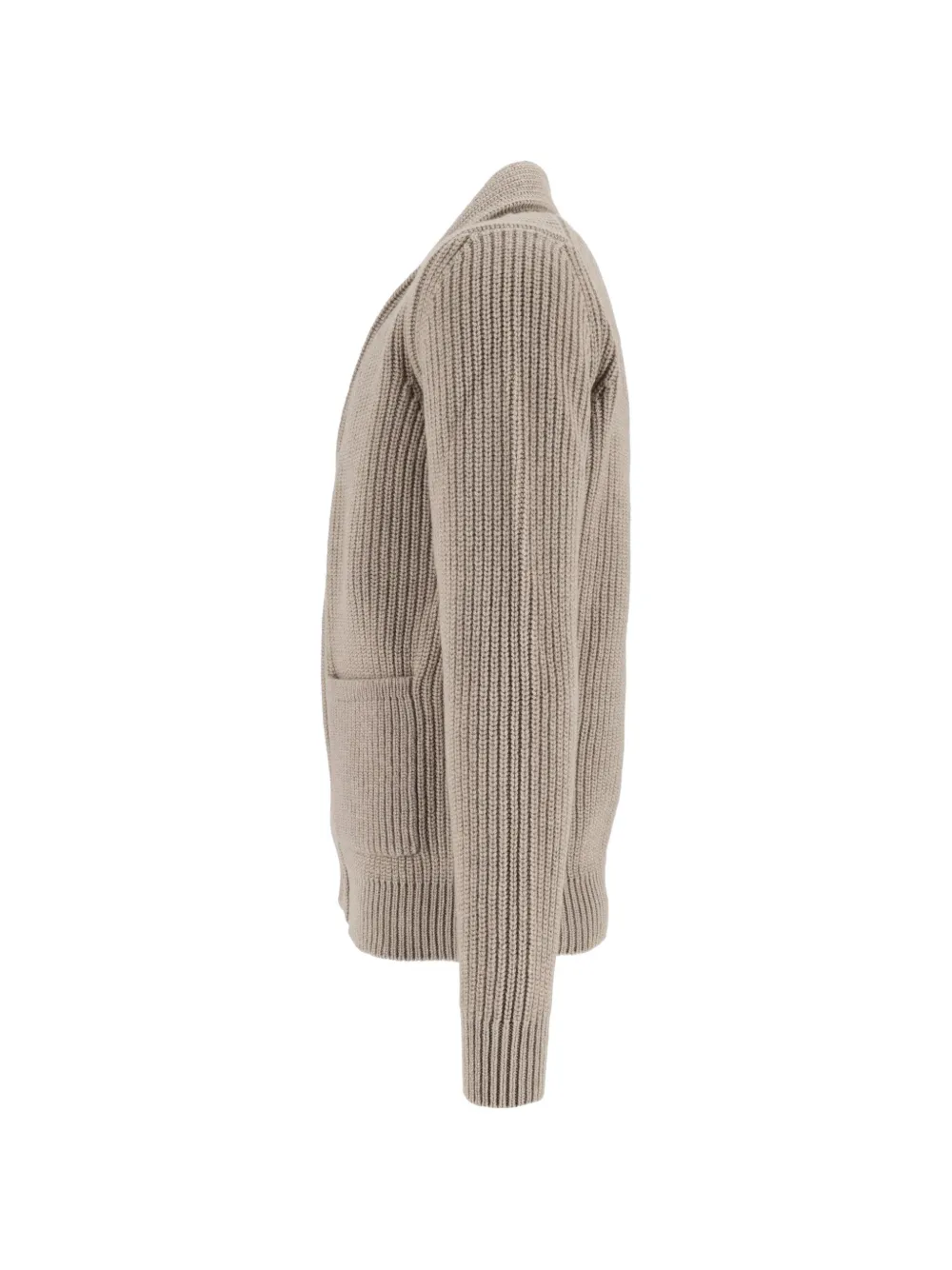 Filippo De Laurentiis Vest met sjaalkraag Beige