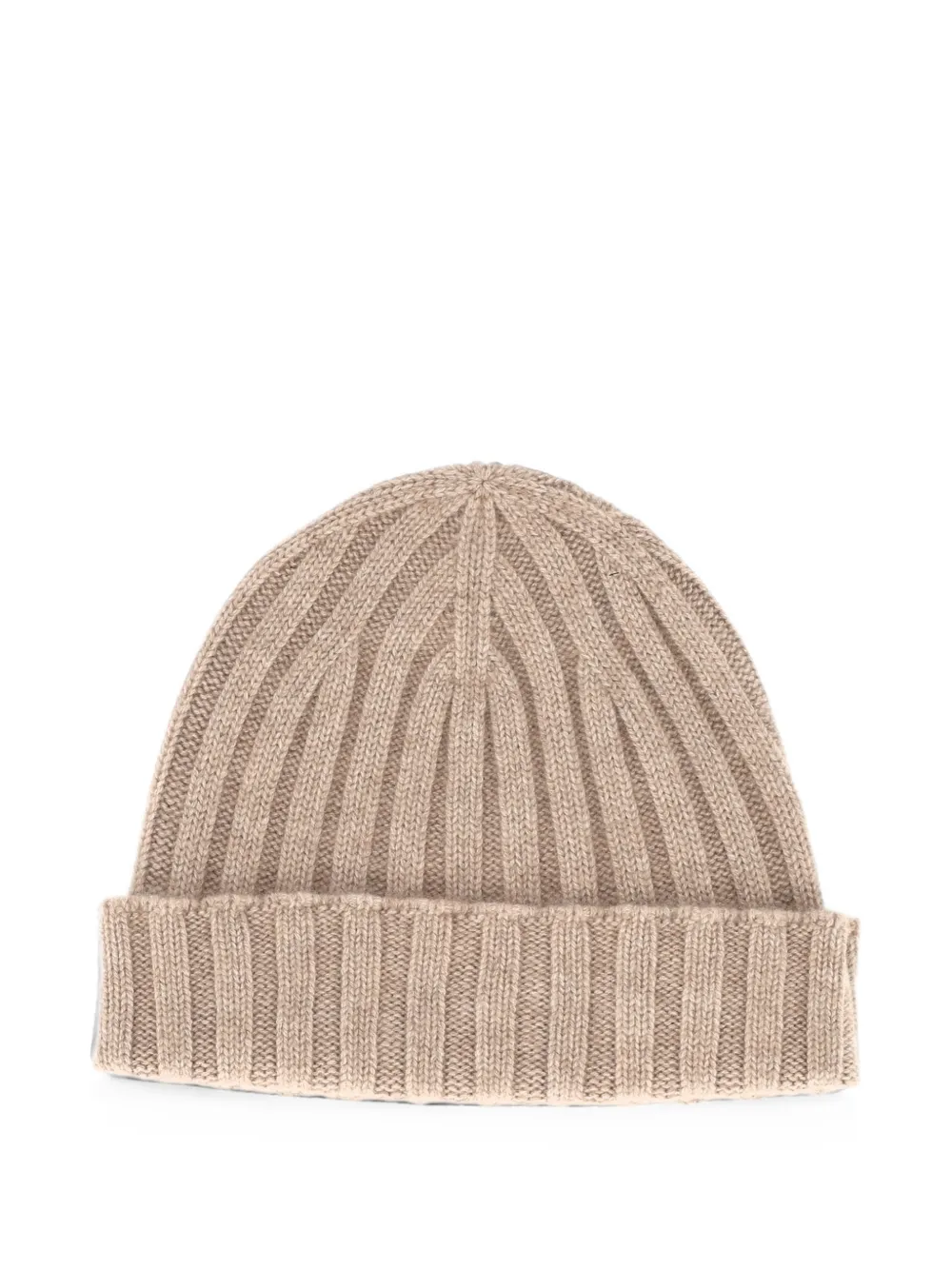 Filippo De Laurentiis ribbed-knit cashmere beanie hat