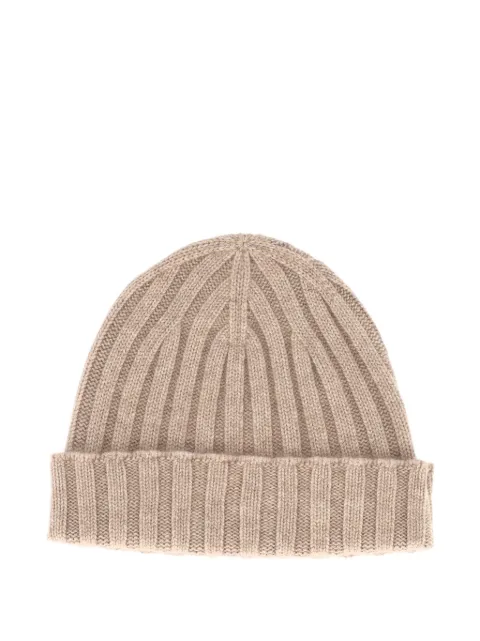 Filippo De Laurentiis ribbed-knit cashmere beanie hat