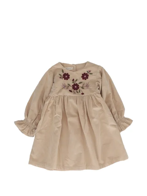 BABE & TESS Isotta floral-embroidered dress