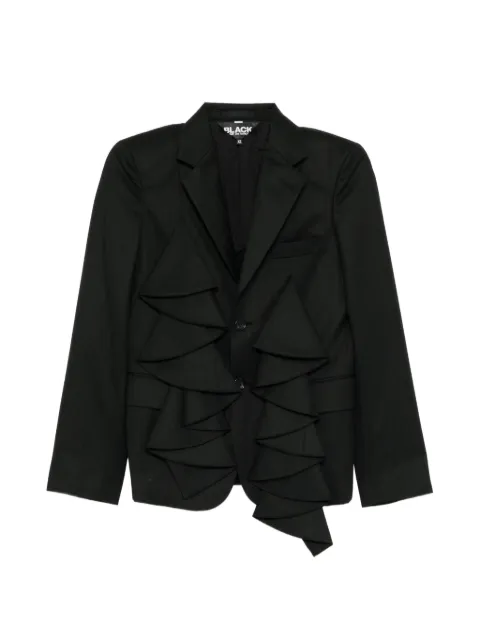 Black Comme Des Garçons folded-front blazer