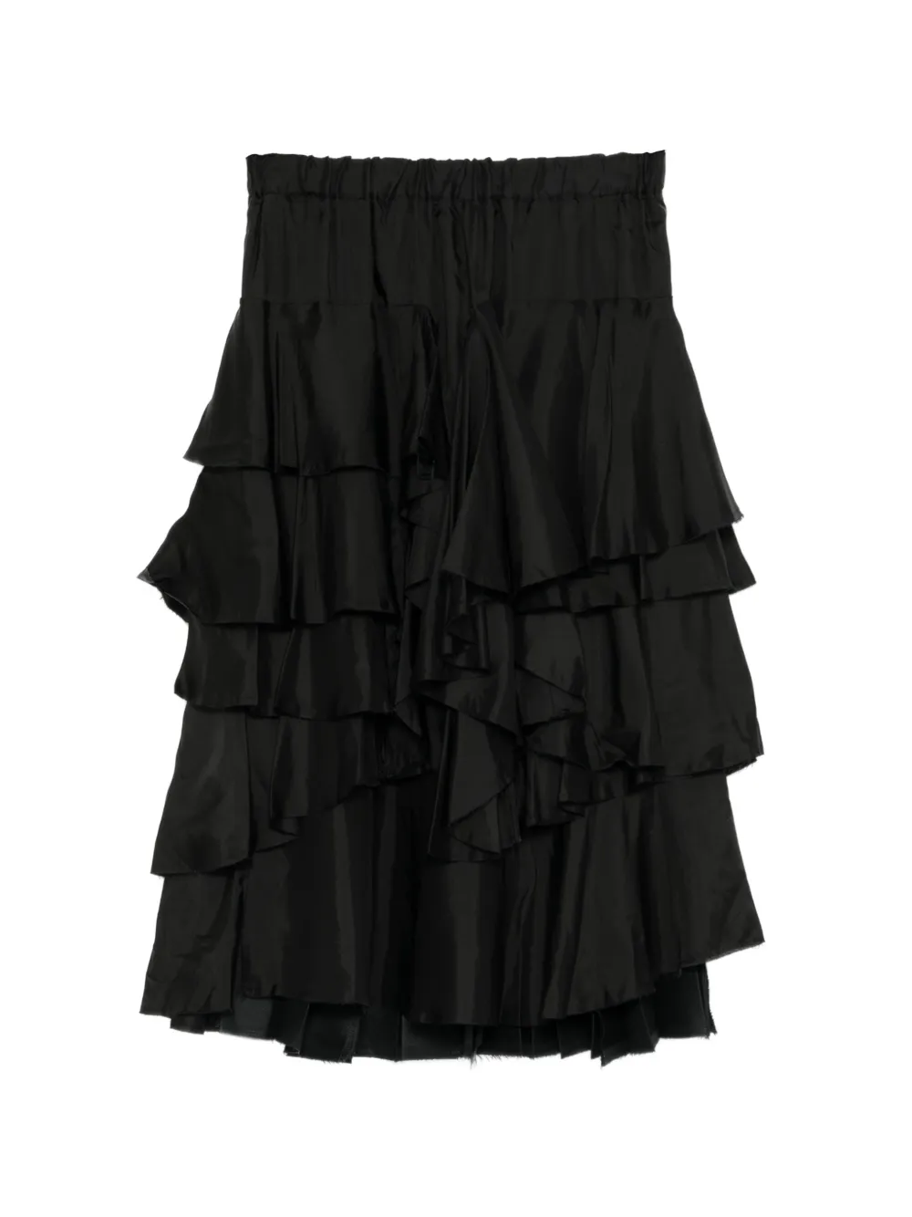 Black Comme Des Garçons frilled skirt - Nero