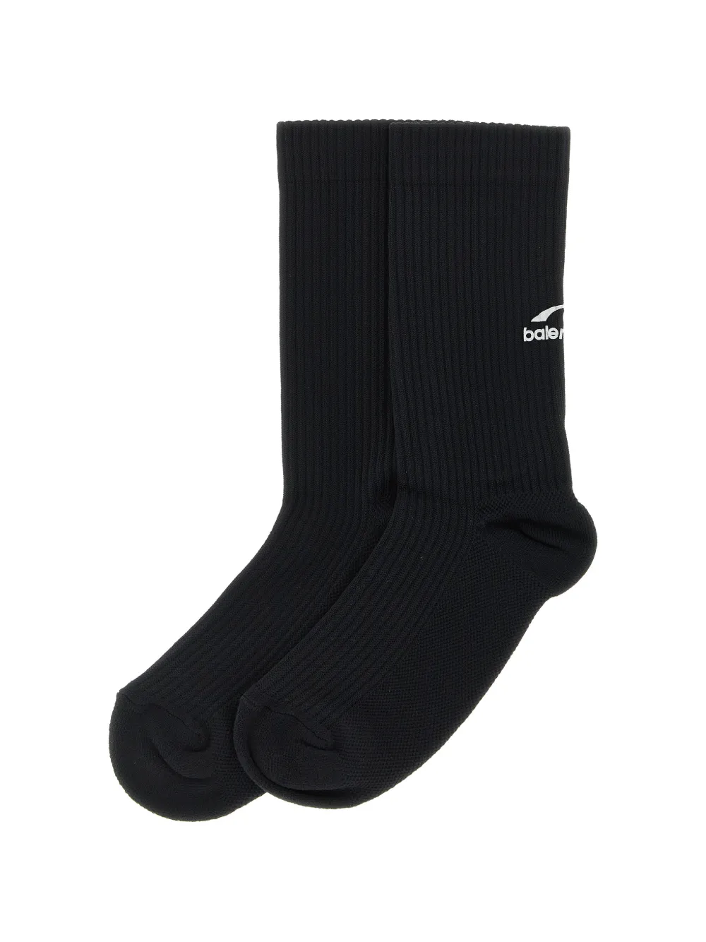 Balenciaga ribbed logo-print socks Zwart