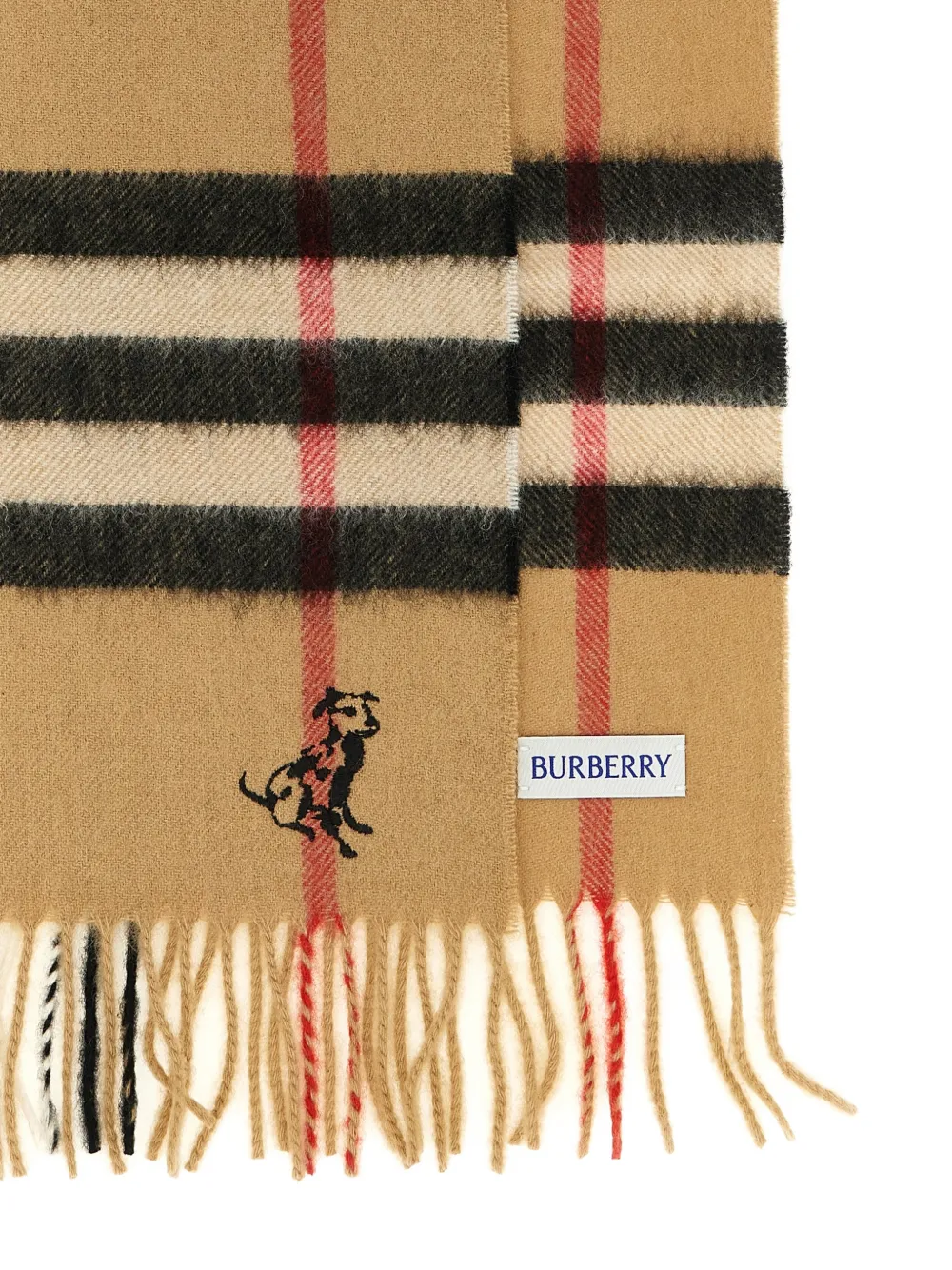 Burberry Check Mates kasjmier sjaal Beige