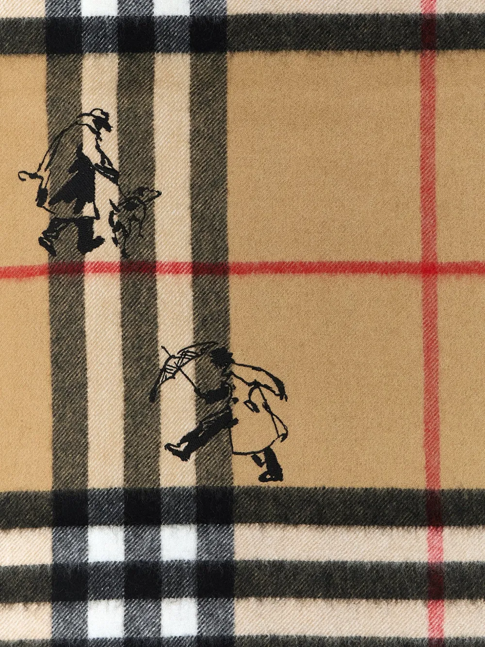 Burberry Check Mates kasjmier sjaal Beige