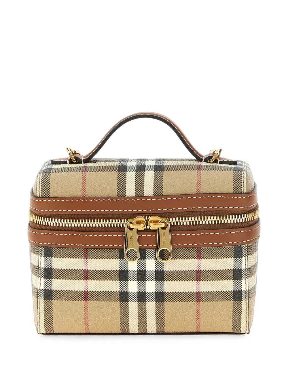 Burberry mini Check vanity bag - Toni neutri