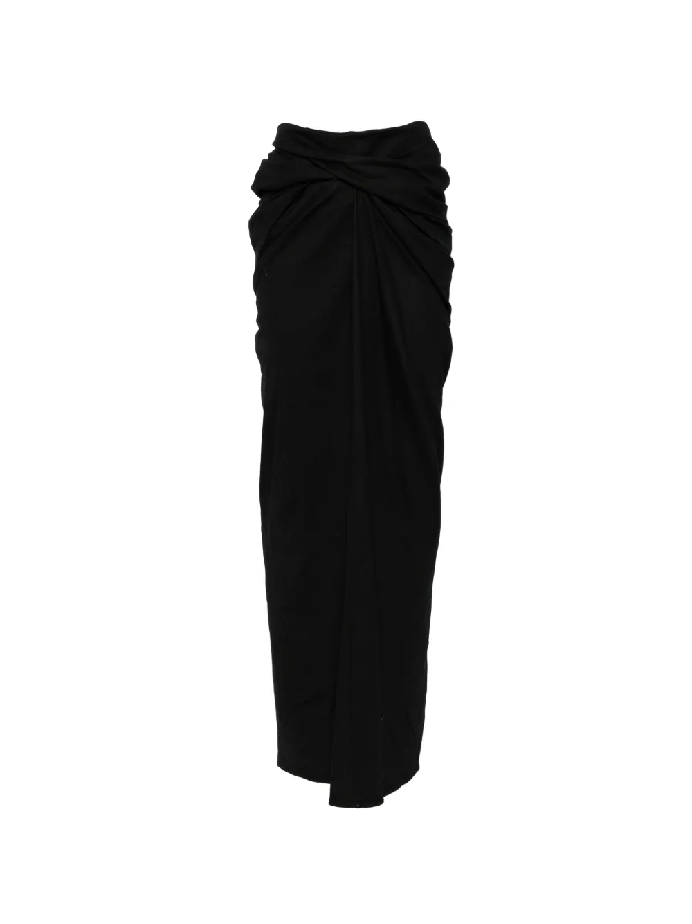 ENTIRE STUDIOS Interlock twist-detail draped maxi skirt - Noir