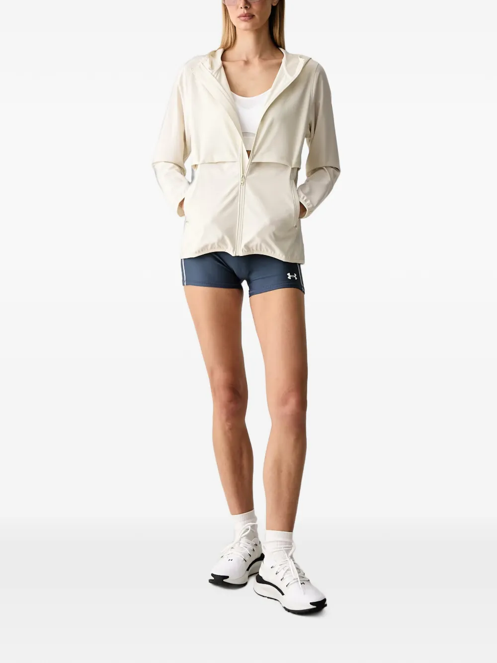 Under Armour UA Velociti Pro Storm jack met capuchon Wit