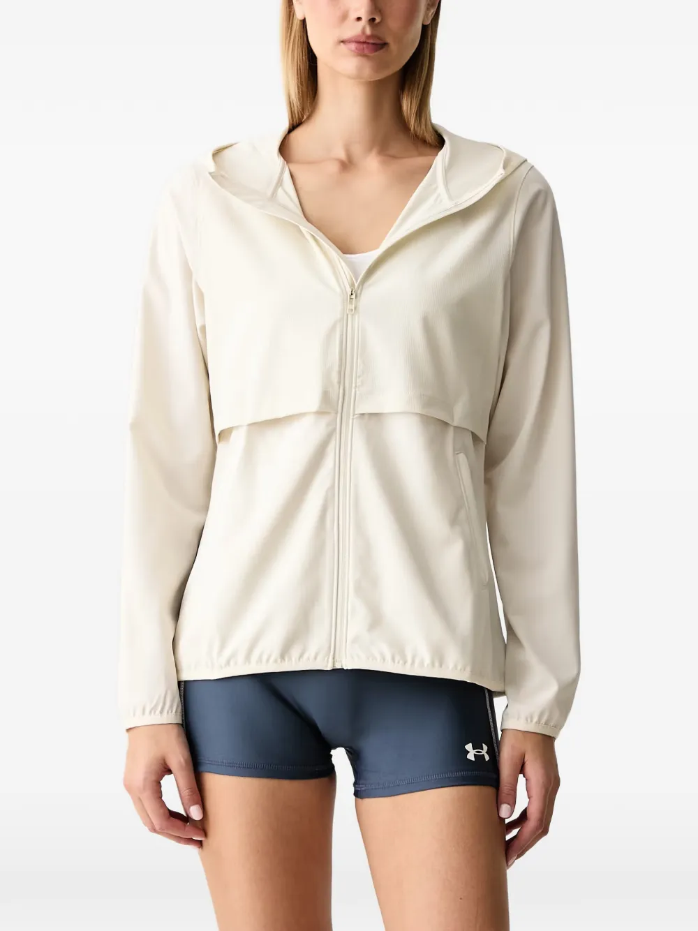 Under Armour UA Velociti Pro Storm hooded jacket - Bianco