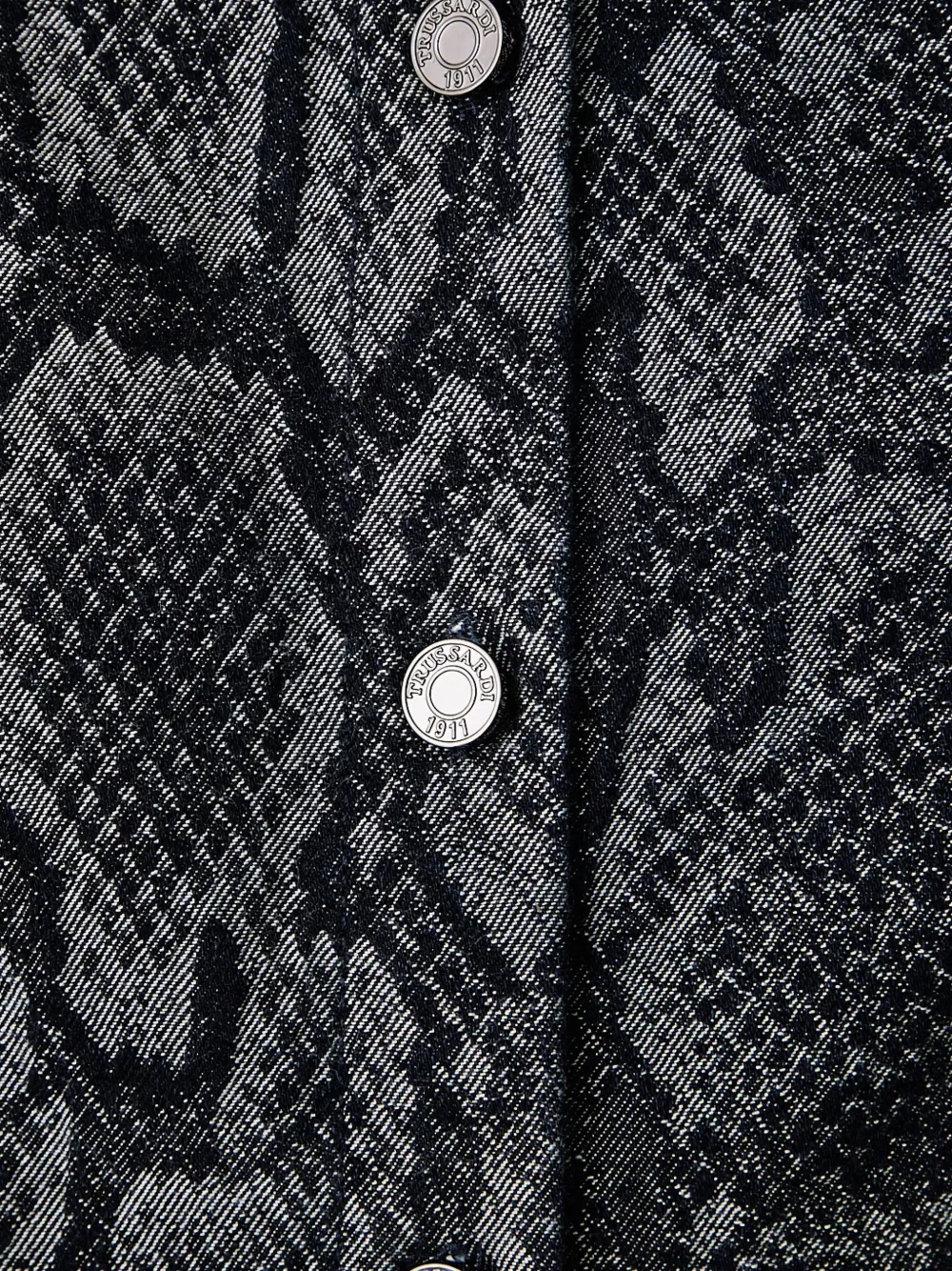 Trussardi Mini-jurk met slangen-print en ruches Zwart